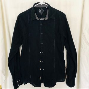 Black Guess casual button down